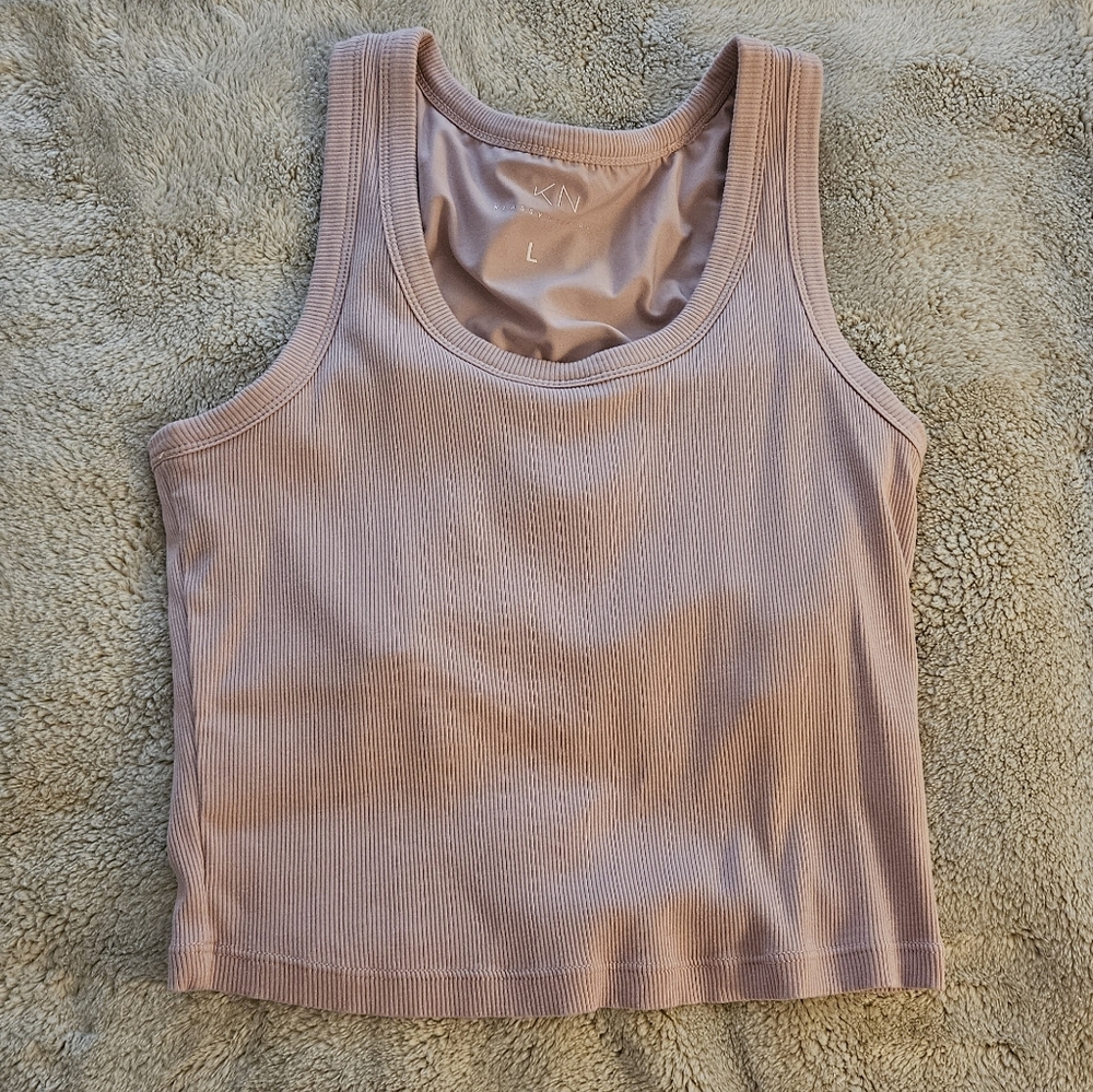 Klassy Network Women's Ribbed Pink Tank Top